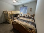Bedroom with Bunk Beds, Trundle and Queen Bed